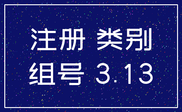注册 类别_组号 3.13